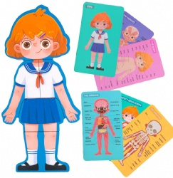 Human Anatomy Puzzle Set Girls